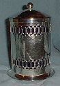 vintage art deco silver condiment tin