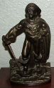 antique Nuart Art Deco Pirate bookend, metal