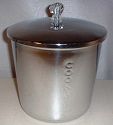 Art Deco Stainless Cookie jar