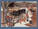 vintage Friskies dog food ad with Bassett Hound