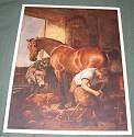 Vintage bloodhound print