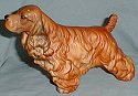 Cocker plastic figurine