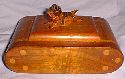 art deco terrier wooden box