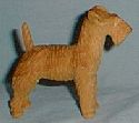 wooden Irish Terrier Figurine