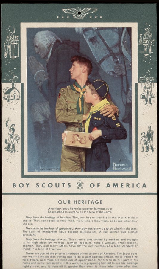 boy scouts background. OUR HERITAGE, 1952 BOY SCOUT