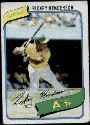 Rickey Henderson rookie baseball card topps