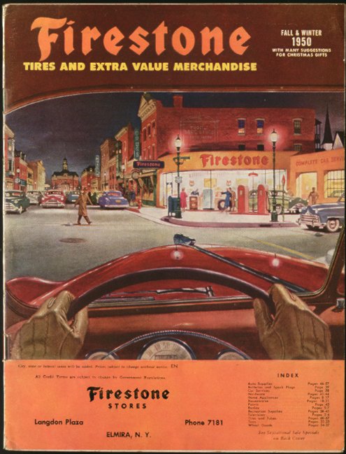 1950 FIRESTONE FALL AND WINTER CATALOG Elmira New York 66 pages total